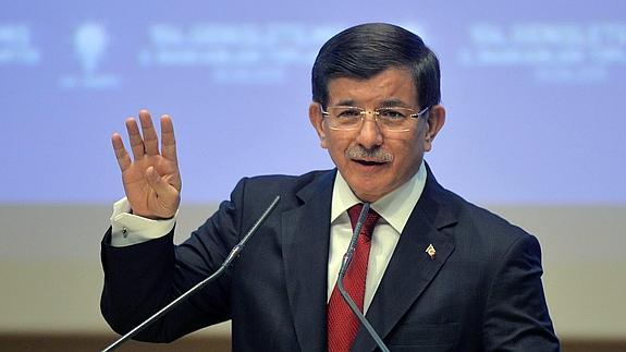 El primer ministro turco, Ahmet Davutoglu.