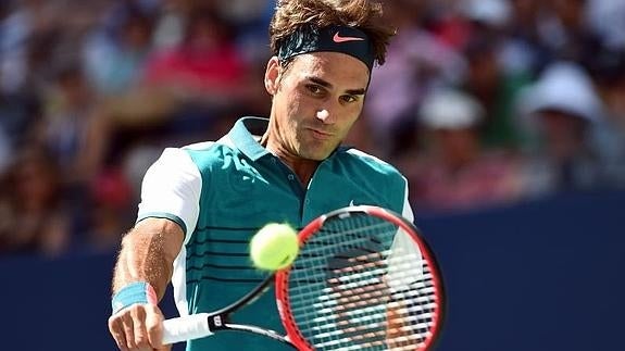 Roger Federer durante su encuentro ante Kohlschreiber. 