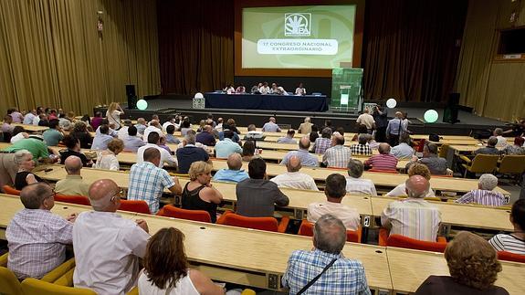 XVII Congreso Nacional Extraordinario del Partido Andalucista en el que se ha aprobado la disolución del partido.