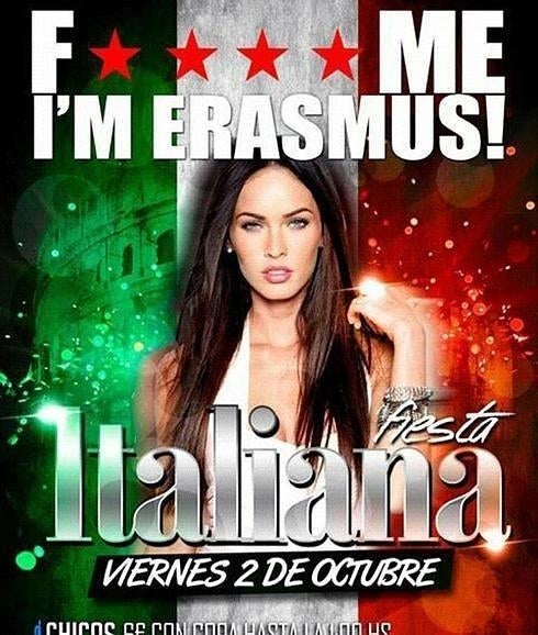 El cartel de la fiesta.