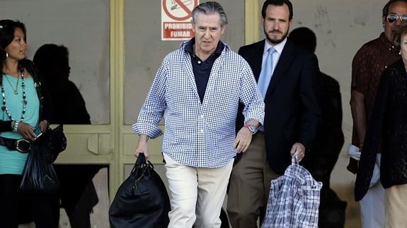 Miguel Blesa sale de prisión en junio de 2013.