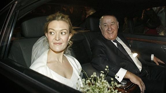 Marta Ortega y Amancio Ortega.