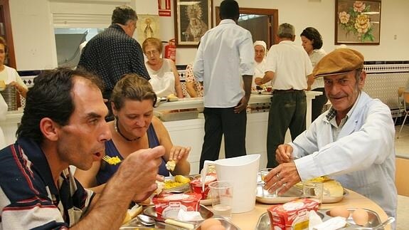Comedor social en Sevilla.