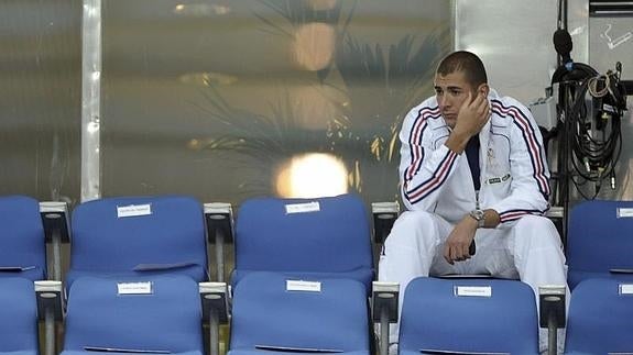 Benzema, con la selección francesa. 