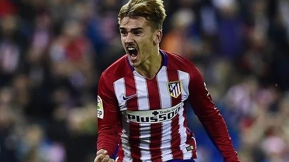 Antoine Griezmann celebra su gol ante el Sporting. 