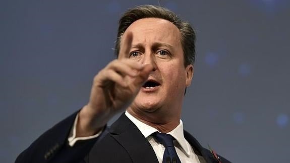 El primer ministro de Reino Unido, David Cameron. 