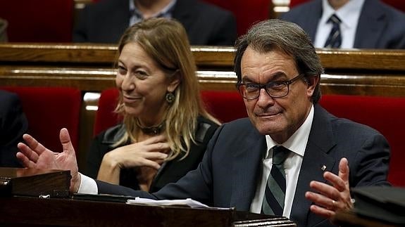 Neus Munté y Artur Mas.