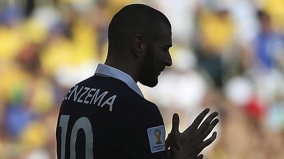 Benzema, en el Mundial de Brasil. 