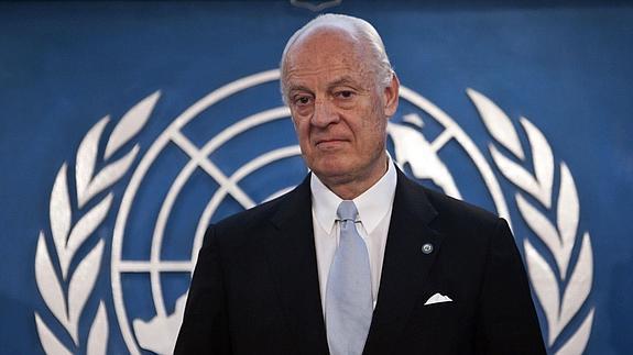 Staffan de Mistura, mediador de la ONU en el conflicto de Siria.