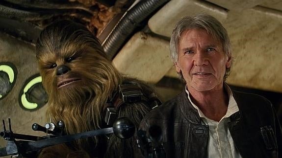 Harrison Ford en 'Star Wars: El despertar de la Fuerza'. 