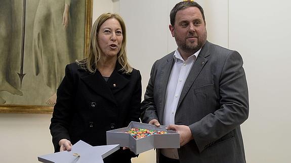 Munté, junto a Junqueras. 