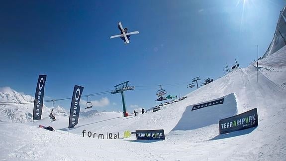 Un participante en el Terrain Park.