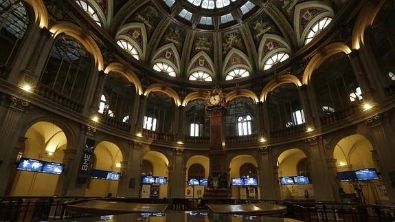 Vista de la Bolsa de Madrid. 