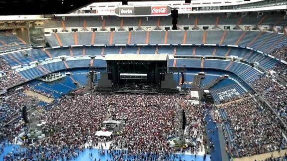 El Bernabéu, en el concierto de Springsteen en 2012