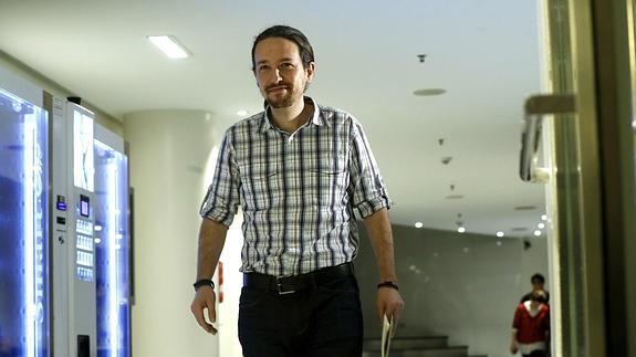 El líder Podemos, Pablo Iglesias. 