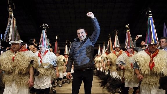 Arnaldo Otegi, en el acto organizado este sábado en San Sebastián.