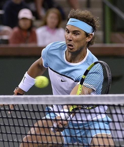 Nadal, durante el partido de dobles ante los hermanos Bryan. 