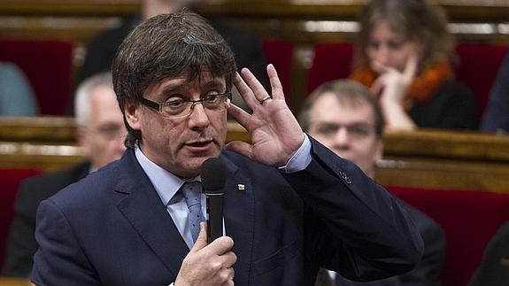 Carles Puigdemont, presidente de la Generalitat de Cataluña.