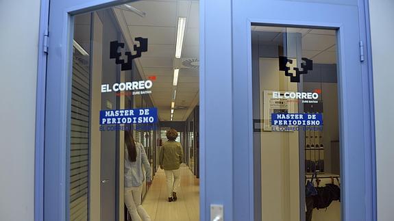 Entrada al Master de Periodismo de El Correo-UPV.