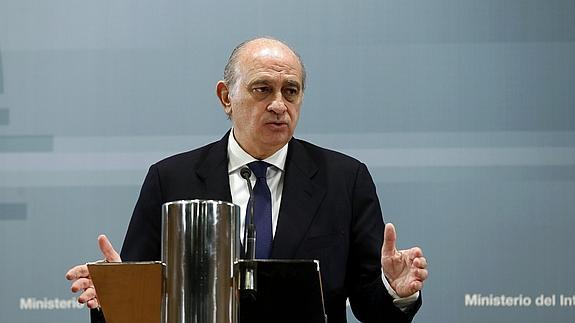 El ministro del Interior, Jorge Fernández Díaz.