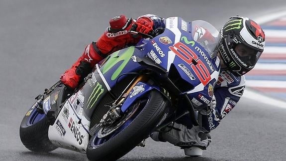 Lorenzo, durante una carrera. 