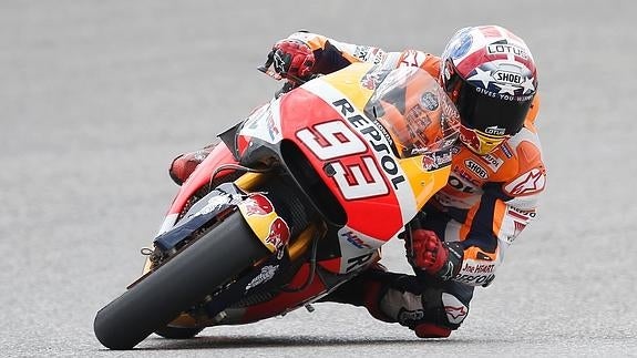 Márquez pilota en Austin. 