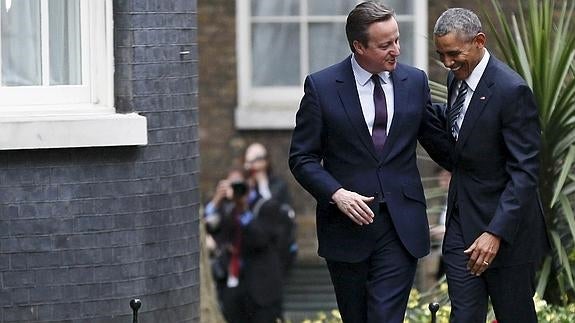 David Cameron y Barack Obama.