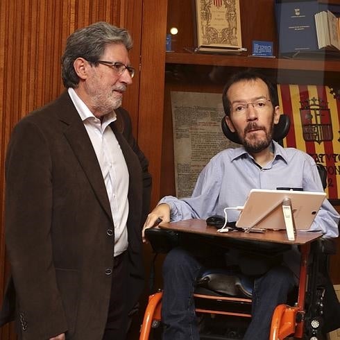 Adolfo Barrena y Pablo Echenique.