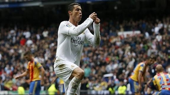 Cristiano Ronaldo celebra el 1-0. AFP