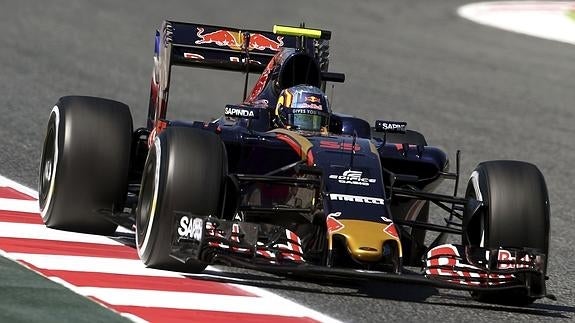 Carlos Sainz, durante el entrenamiento