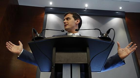 El presidente de Ciudadanos (C's), Albert Rivera. 