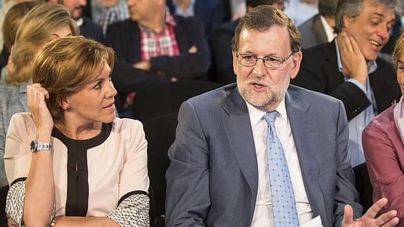 Mariano Rajoy y Maria Dolores de Cospedal. 