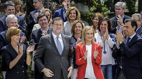 Mariano Rajoy presenta sus cabezas de lista para el 26 de junio.