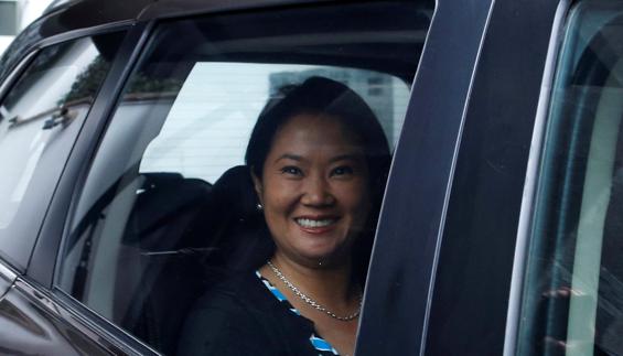 La candidata presidencial peruana Keiko Fujimori.