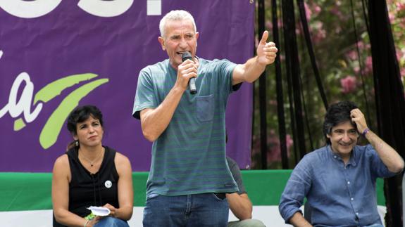 El líder sindicalista y número uno en las listas por Jaén de Unidos Podemos, Diego Cañamero.