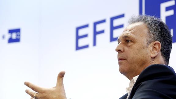 Joaquín Caparros, durante su participación en un EFE Fórum Deportes. 