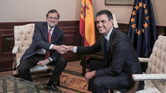 Mariano Rajoy y Pedro Sánchez.