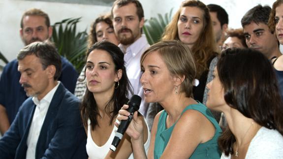 Rita Maestre y Tania Sánchez, durante la presentación del proyecto 'Adelante Podemos'.