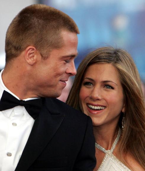 Jennifer Aniston y Brad Pitt durante su matrimonio.