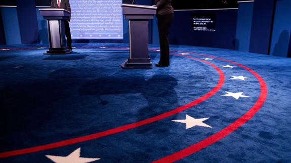 Los preparativos del debate.