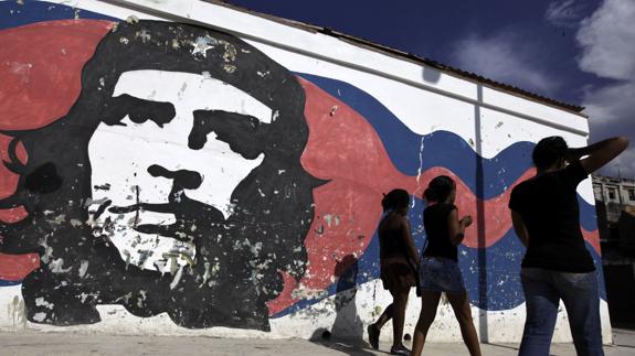 Mural del Che Guevara en La Habana.