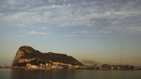 Vista del Peñón de Gibraltar.