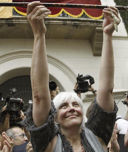 Dolors Sabater tras ser proclamada alcaldesa de Badalona