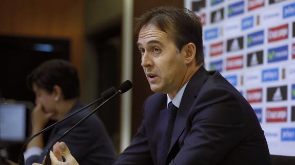 Julen Lopetegui, seleccionador español. 