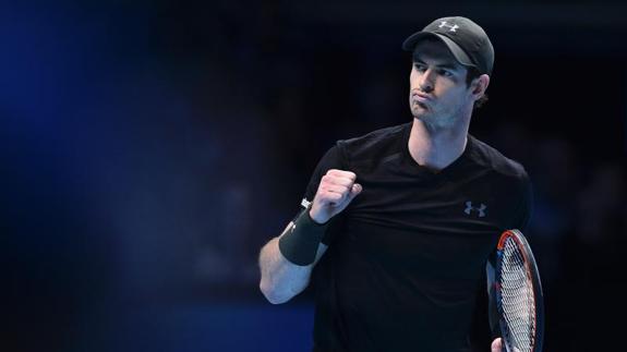 Andy Murray, durante su partido ante Wawrinka. 