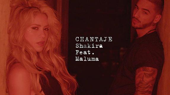 Shakira y Maluma en 'Chantaje'.