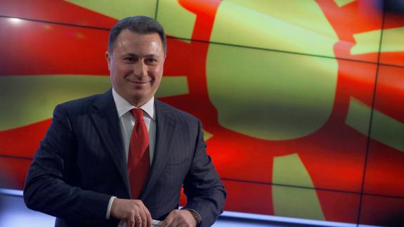 Nikola Gruevski, líder del partido conservador macedonio VMRO-DPMNE.