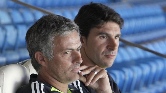 Mourinho y Karanka, en el Madrid. 