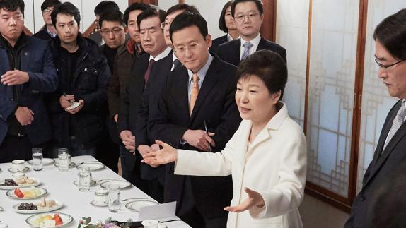 La presidenta de Corea del Sur, Park Geun-hye.