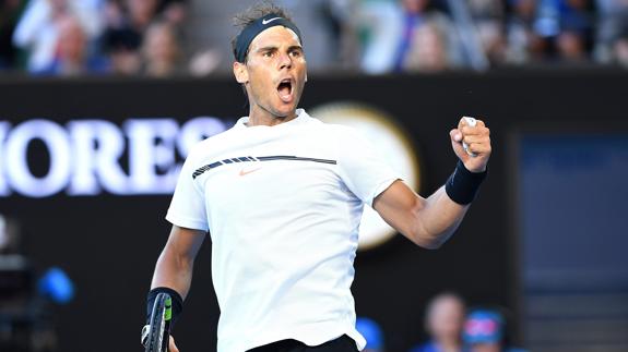 Rafa Nadal, en el Abierto de Australia.